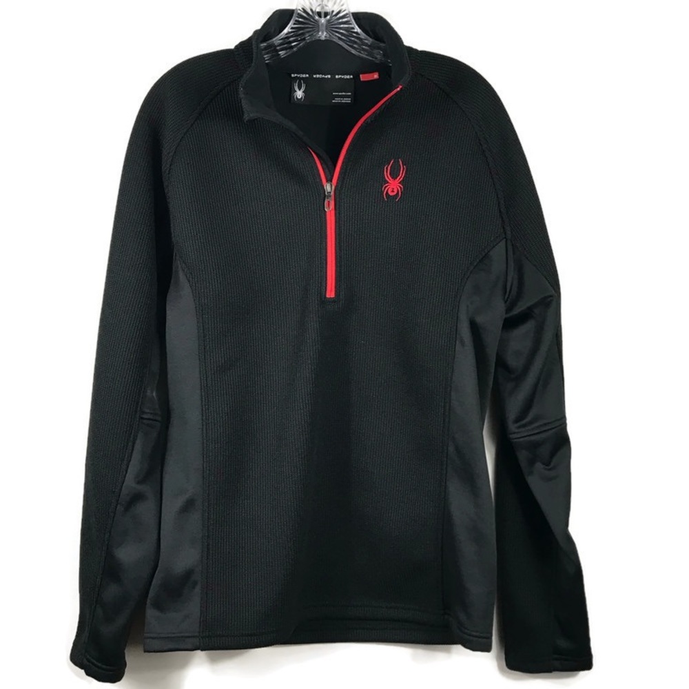 SPYDER Outbound Core Performance Pull Over Men Size Medium Black